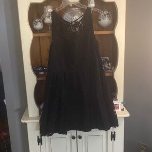 Black A Line lace dress